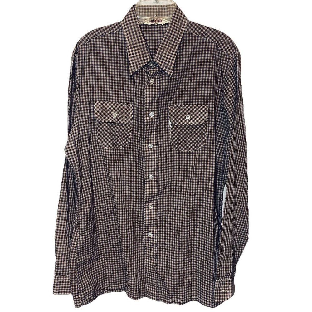 Vintage Wildfire Levi’s Button Down Shirt Long Sleeve Breast Pockets 1970s Sz XL
